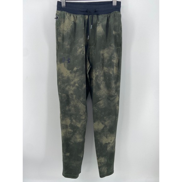 Under Armour Other - Under Armour Joggers Mens Small Green Camo Sportstyle Elite Gym Pants Light Run